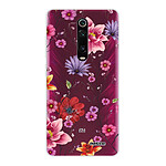 Evetane Coque Xiaomi Mi 9T Pro silicone transparente Motif Fleurs Multicolores ultra resistant
