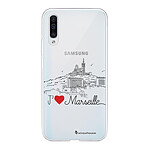 LaCoqueFrançaise Coque Samsung Galaxy A50 360 intégrale transparente Motif J'aime Marseille Tendance
