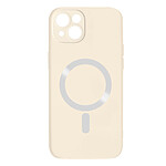 Avizar Coque pour iPhone 14 Plus Compatible Magsafe Protection Semi Rigide Soft-Touch blanc