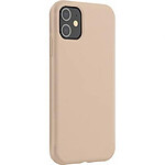 BigBen Connected Coque pour iPhone 12 mini Rigide en Silicone Soft Touch Beige