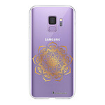 LaCoqueFrançaise Coque Samsung Galaxy S9 360 intégrale transparente Motif Mandala Or Tendance