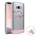 Evetane Coque Samsung Galaxy S8 360 intégrale transparente Motif Chute De Fleurs Tendance