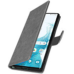 Avizar Étui pour Samsung Galaxy S22 Ultra Clapet Portefeuille Support Vidéo  Gris
