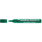 EDDING Marqueur Permanent 2000C Corps Alu Vert pointe Ronde 1,5-3 mm x 10