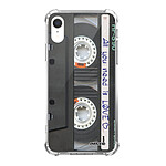 Evetane Coque iPhone Xr anti-choc souple angles renforcés transparente Motif Cassette