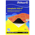 PELIKAN Paquet de 10 feuilles de papier carbone interplastic 1022 G Machine Noir