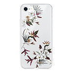 LaCoqueFrançaise Coque iPhone 7/8/ iPhone SE 2020/ 2022 silicone transparente Motif Fleurs Sauvages ultra resistant