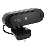 Webcam USB Full HD 1080p Microphone Angle 120° Design arrondi LinQ - Noir