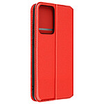Avizar Housse pour Xiaomi 13 Lite Clapet Magnétique Porte-carte Support vidéo  Rouge