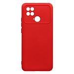 Avizar Coque pour Xiaomi Poco C40 Silicone Semi-rigide Finition Soft-touch Fine  Rouge