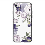 LaCoqueFrançaise Coque iPhone 7/8/ iPhone SE 2020/ 2022 Coque Soft Touch Glossy Pivoines Violettes Design