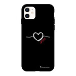 LaCoqueFrançaise Coque iPhone 12 Mini Silicone Liquide Douce Coeur Blanc Amour