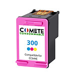 COMETE - Marque Française - 300 - 1 cartouche d'encre compatible HP 300 - 1 Couleur