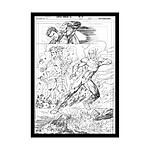DC Comics - Lithographie Superman & Flash Comic Book Art Print 42 x 30 cm