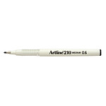 ARTLINE Stylo Feutre '210' permanent indélébile pointe 0,6 mm noir x 12