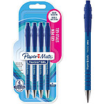 PAPER MATE Etui de 4 Stylsod Encre Gel FlexGrip GEL Pointe Moyenne Bleu