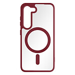 Avizar Coque MagSafe pour Samsung Galaxy S23 Plus Dos Rigide Contour Silicone Mat  Bordeaux