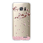 Evetane Coque Samsung Galaxy S7 360 intégrale transparente Motif Chute De Fleurs Tendance