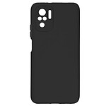 Avizar Coque Xiaomi Redmi Note 10 et Redmi Note 10s Semi-rigide Soft Touch Fine Noir