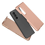 Avizar Coque Samsung Z Fold 3 en 2 Parties Rigide Bande Antidérapante Rose gold