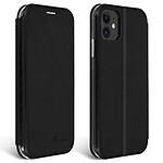 Avizar Étui Apple iPhone 11 Housse Simili-Cuir Clapet Porte-carte Support Vidéo Noir