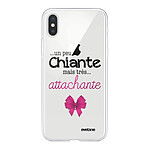 Evetane Coque iPhone Xs Max 360 intégrale transparente Motif Un peu chiante tres attachante Tendance