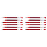 PILOT Recharge pour stylo roller V-Ball RT Pointe 0,7 mm Rouge x 12