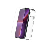 Myway Starter Pack Coque souple + Verre trempé pour iPhone 14 Plus Transparent