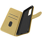 Avizar Étui pour Samsung Galaxy A52 et A52s Folio Intégrale Porte-carte Fonction Support doré