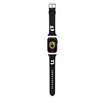 Karl Lagerfeld Bracelet pour Apple Watch 38/40/41mm Rubber NFT en Silicone Noir