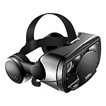 Casque VR Téléphone 3D Lentilles Classiques Câble Audio Jack 3.5mm Intégré Noir