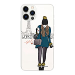 LaCoqueFrançaise Coque iPhone 12/12 Pro silicone transparente Motif Working girl ultra resistant