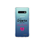 Evetane Coque Samsung Galaxy S10 Plus 360 intégrale transparente Motif Un peu chiante tres attachante Tendance