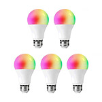 Woox - Pack de 5 Ampoule LED Smart Zigbee E27 RGB+CCT - R9077-5pack