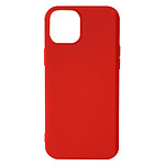 Avizar Coque iPhone 13 Mini Silicone Semi-rigide Finition Soft-touch rouge