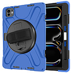 Avizar Coque pour iPad Pro 11 2024 Antichoc avec Poignée Support et Sangle Bleu