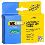 TACWISE Agrafes 140/8 mm, acier inoxydable, 2.000 pièces