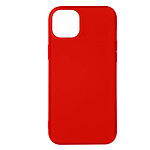 Avizar Coque pour iPhone 14 Silicone Semi-rigide Finition Soft-touch Fine  rouge