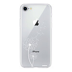Evetane Coque iPhone 7/8/ iPhone SE 2020 rigide transparente Motif Pissenlit blanc Dessin