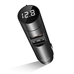 Baseus Transmetteur FM / MP3 Bluetooth 2 Ports USB Affichage LED PPS Noir