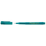 FABER-CASTELL Stylo feutre Fineliner Broadpen pointe large turquoise x 10