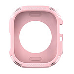 Avizar Coque pour Apple Watch 8 7 45mm et 6 5 4 2 44mm et 3 2 1 45mm Fibre de Carbone  rose