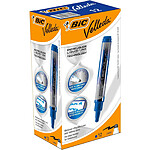 BIC Feutre tableau blanc effaçable à sec LIQUID INK Tank Pointe Ogive Large Bleu x 12