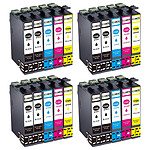 COMETE - 16XL - 20 Cartouches 16XL compatibles Epson Workforce - Noir et Couleur - Marque française