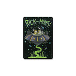 Rick & Morty - Panneau métal Spaceship 15 x 21 cm