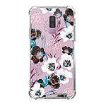 LaCoqueFrançaise Coque Samsung Galaxy S9 Plus anti-choc souple angles renforcés transparente Motif Fleurs parme