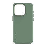 Decoded Coque MagSafe pour iPhone 15 Pro Silicone Mat Doux Vert Sauge