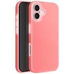 Avizar Coque pour iPhone 16 Silicone Souple Intérieur Doux Bord Surélevé Corail