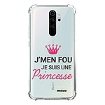 Evetane Coque Xiaomi Redmi Note 8 Pro anti-choc souple angles renforcés transparente Motif Je suis une princesse