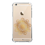 LaCoqueFrançaise Coque iPhone 6/6S anti-choc souple angles renforcés transparente Motif Mandala Or